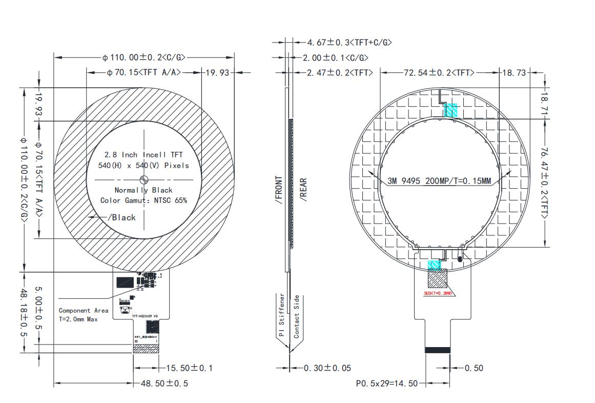 Specification of the 2.8-inch Round TFT LCD With Cover Lens.jpg