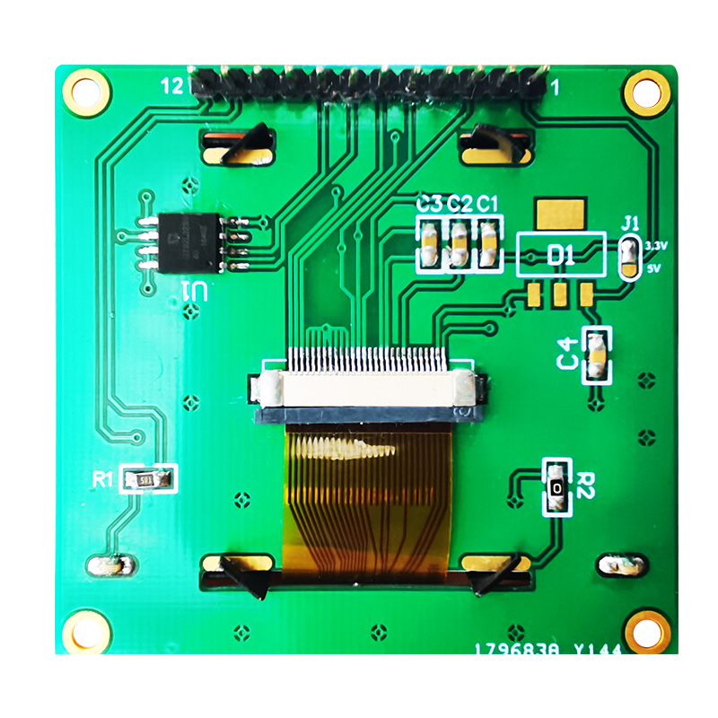 128X64图形液晶模块 FSTN + 白色背光显示屏 带中英文字库