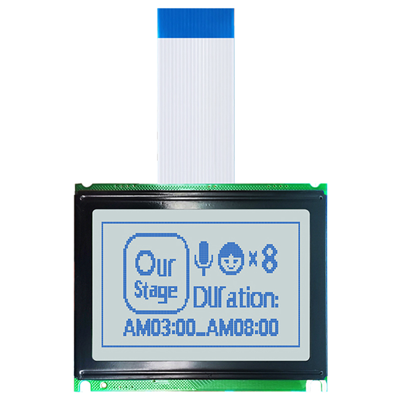 128X64图形液晶模块| STN+ 灰色显示屏，带白色侧背光