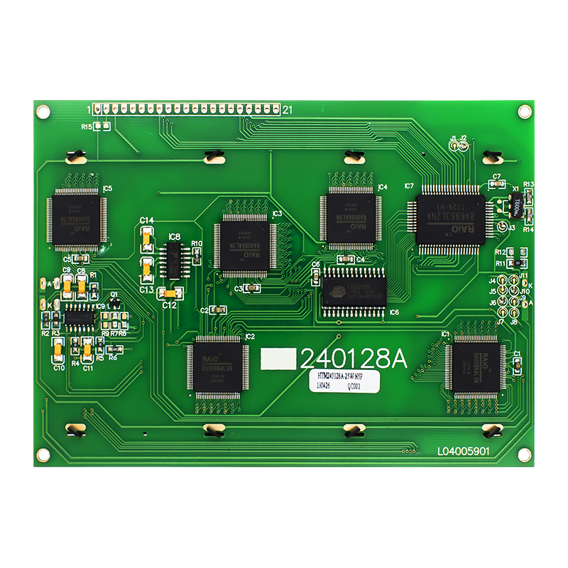 5.1寸240X128图形液晶模块 STN - 带白色背光的蓝色显示屏