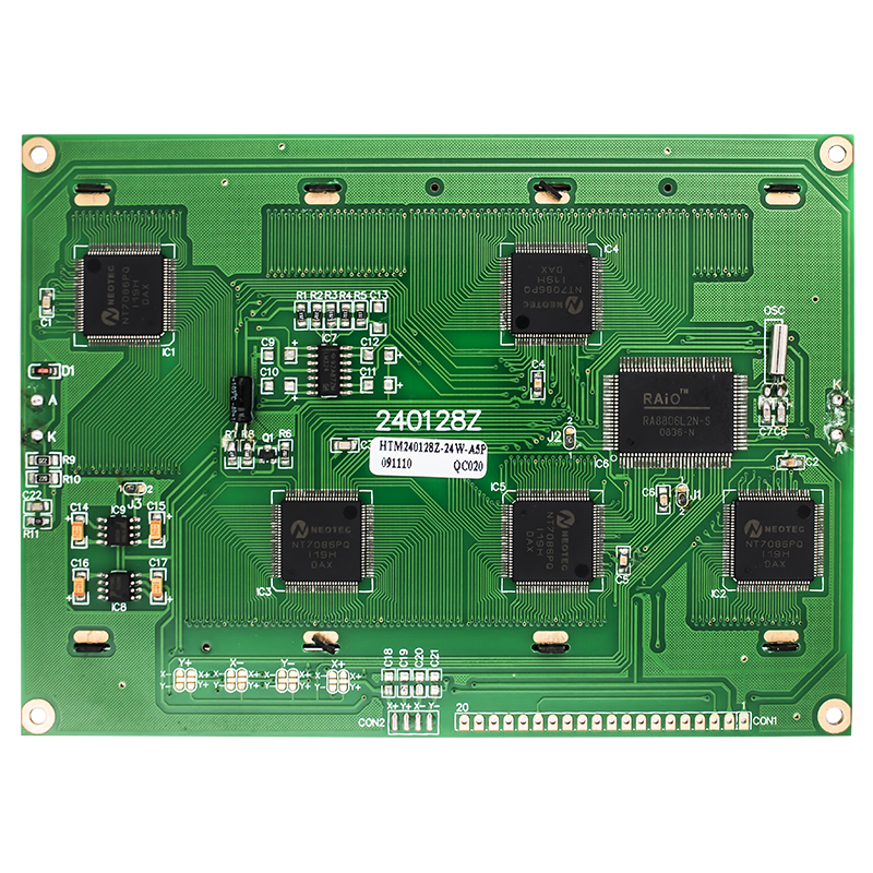 5.1英寸 240X128 图形液晶模块 STN - 带白色背光的蓝色显示屏
