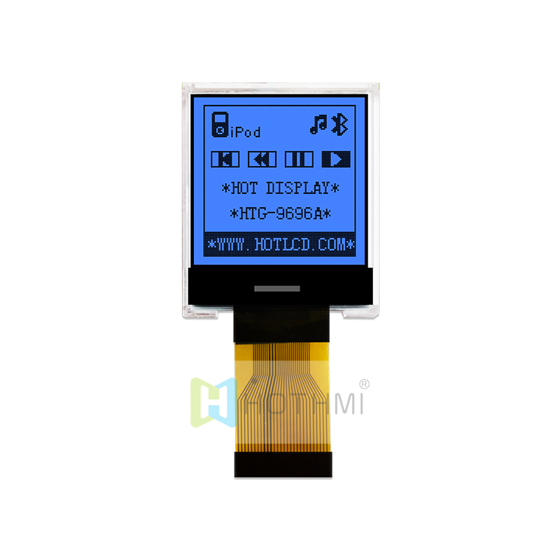 图形COG液晶模组 1.4寸 96X96FSTN + 蓝色侧背光显示屏