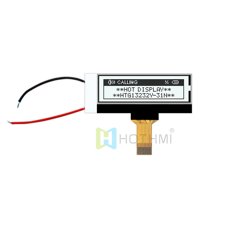 Graphic COG LCD 1.3inch 132X32  | FSTN + Display with White Side Backlight