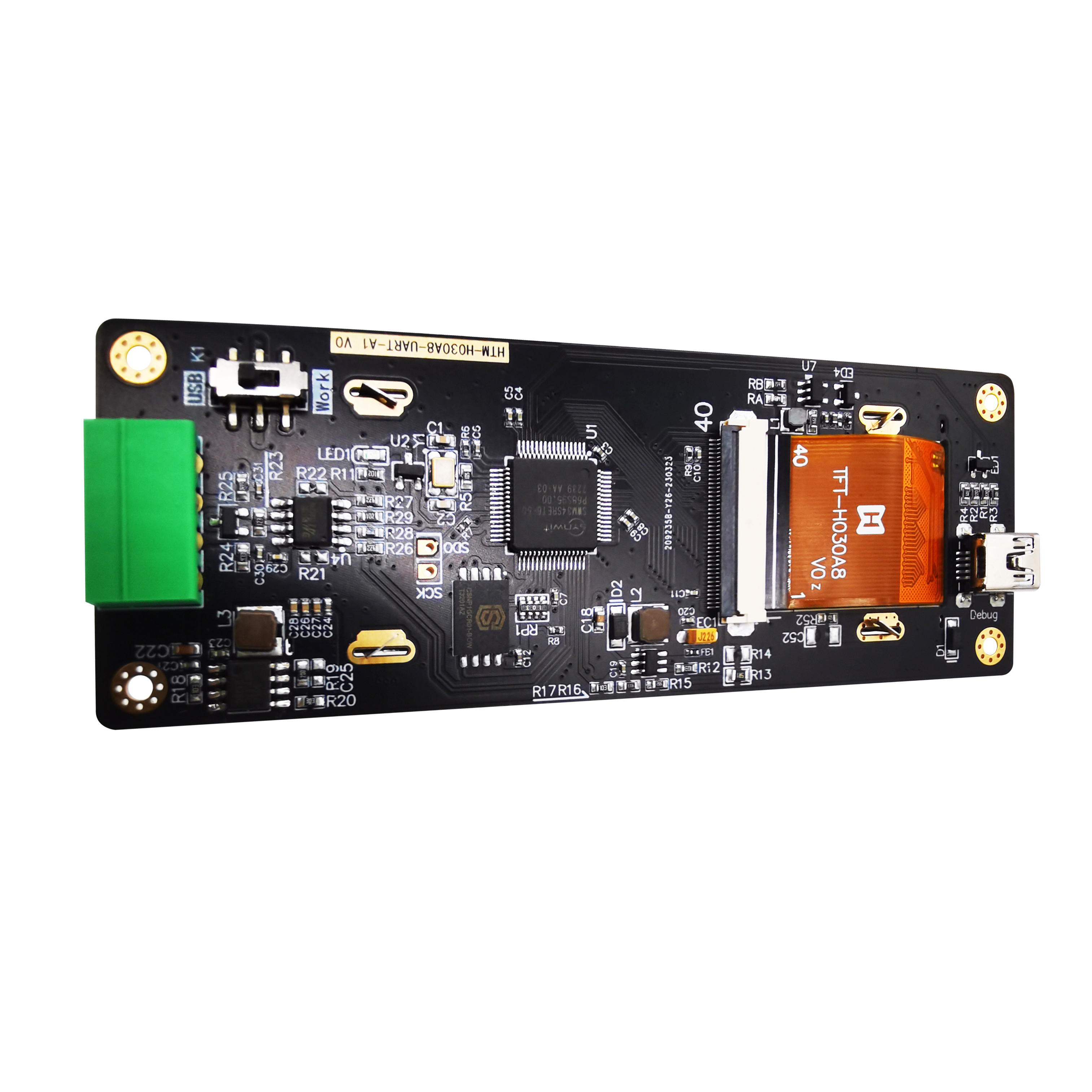 3英寸智能TFT LCD显示模块，分辨率268x800，阳光下可读