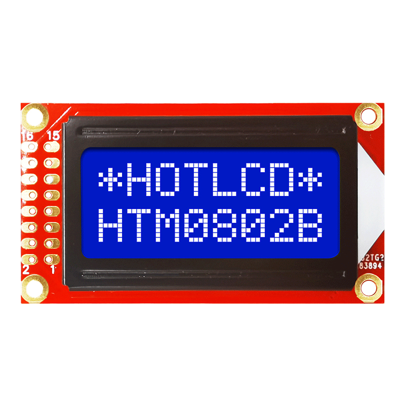8x2 Character LCD Modules | STN- Blue Display with White Side Backlight 