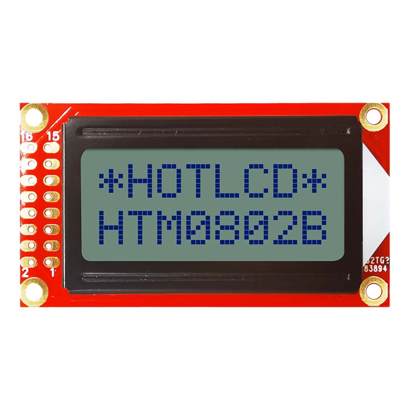 8x2 字符 LCD 模块 | STN+ 带黄绿背光，适用于 Arduino
