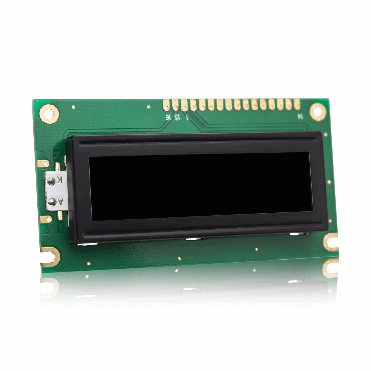 字符液晶模组 |2X16 DFSTN-带侧白背光显示屏-Arduino