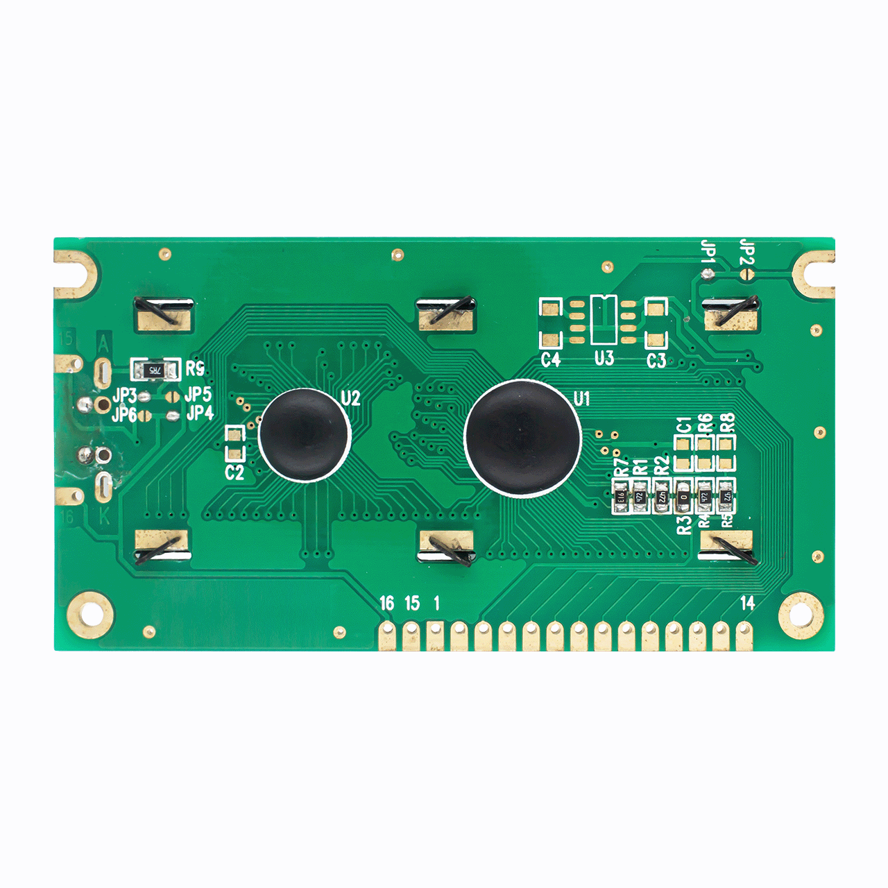 字符液晶模组 |2*16 FSTN+ 带RGB背光显示屏-Arduino