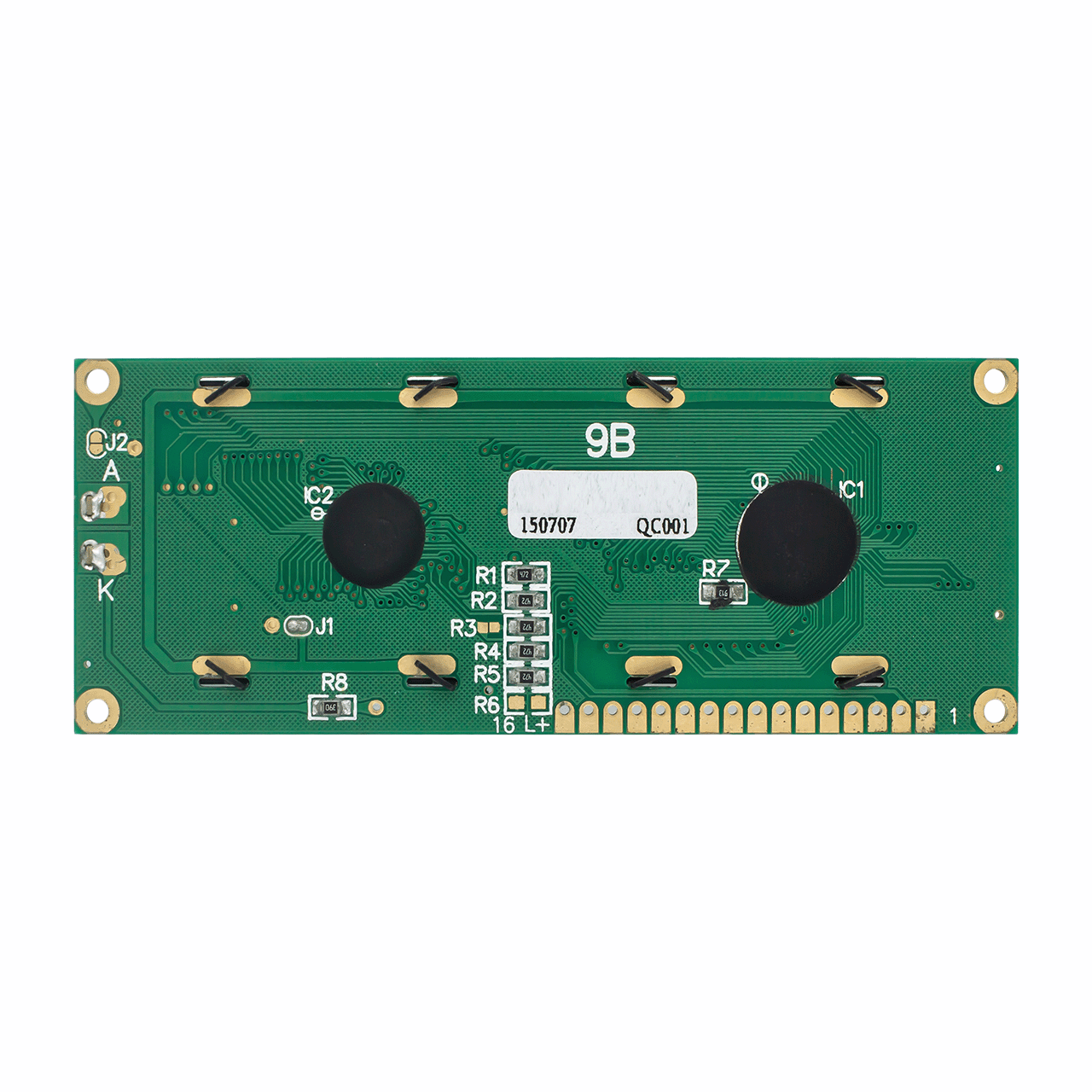 字符液晶模组 |2X16 STN+ 灰色显示屏 带黄/绿侧背光显示屏-Arduino