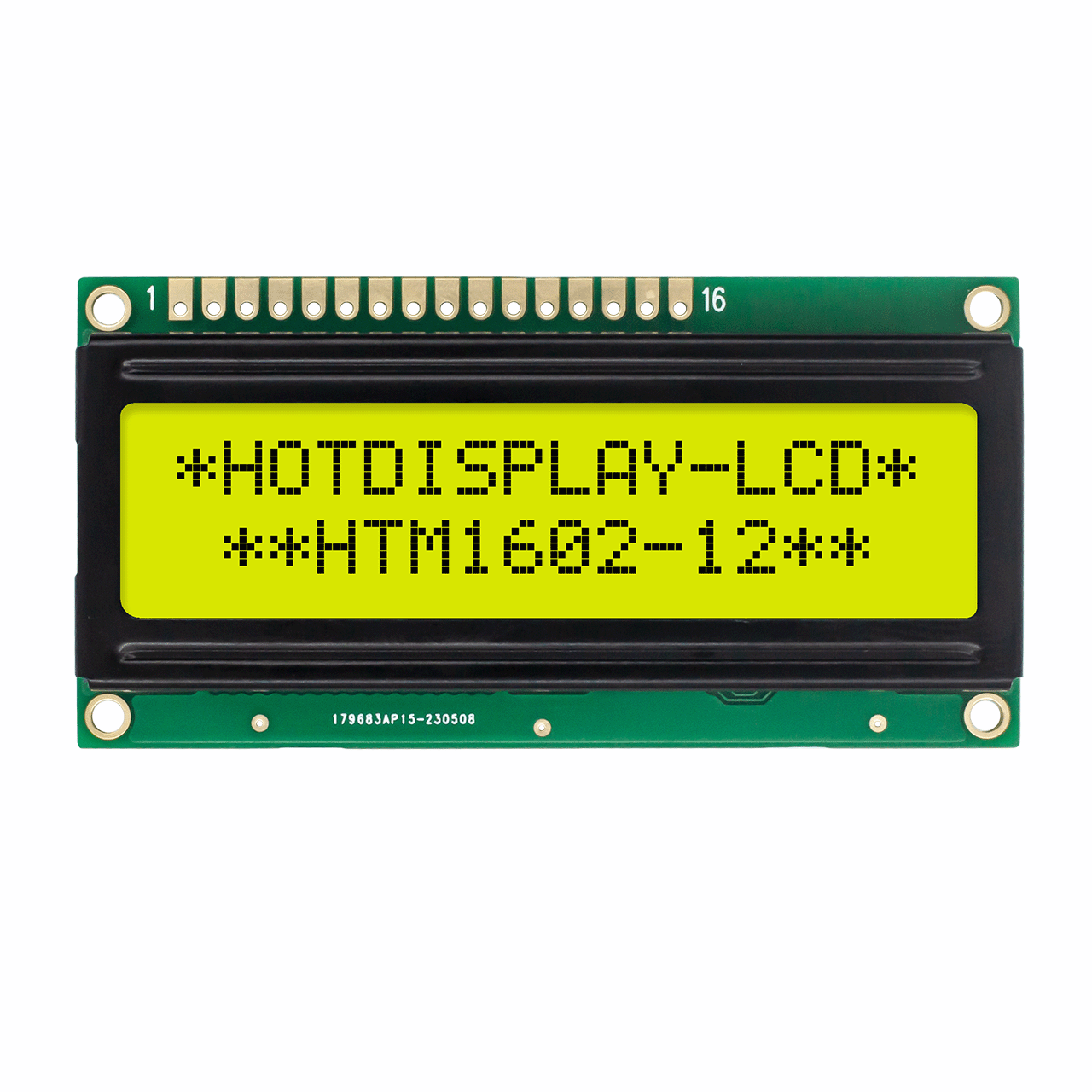 字符 LCD 显示器 |16X2 STN+ 单色灰色带黄/绿背光-Arduino