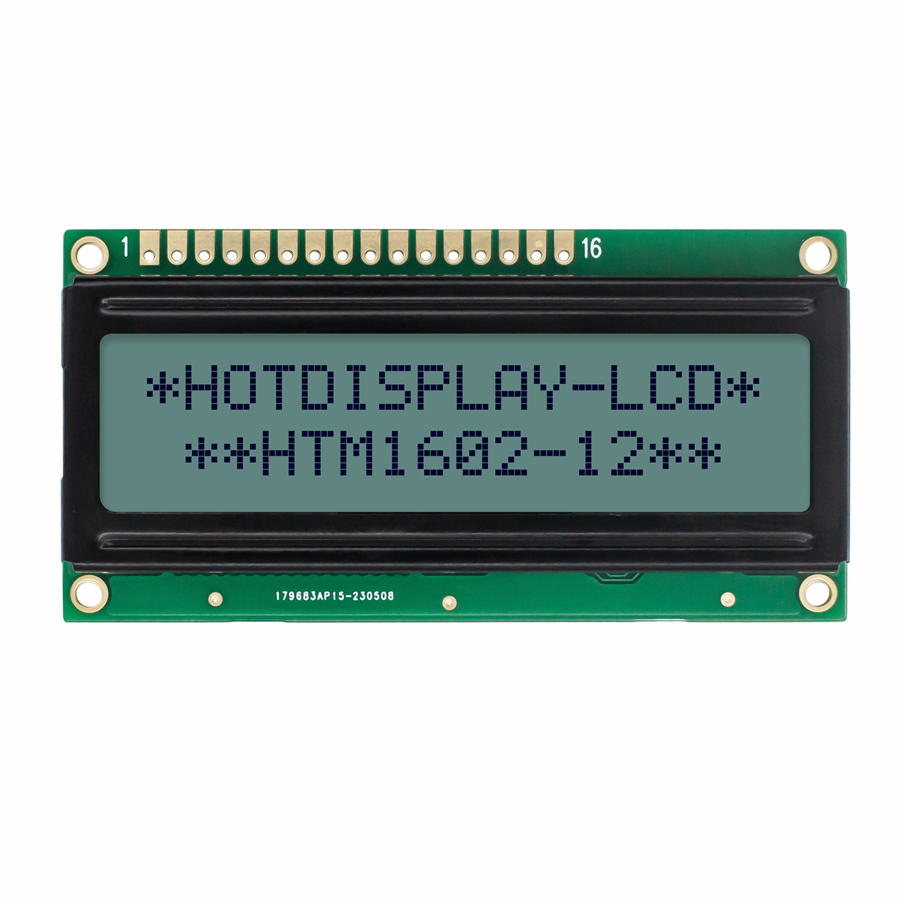 字符 LCD 显示器 |16X2 STN+ 单色灰色带黄/绿背光-Arduino