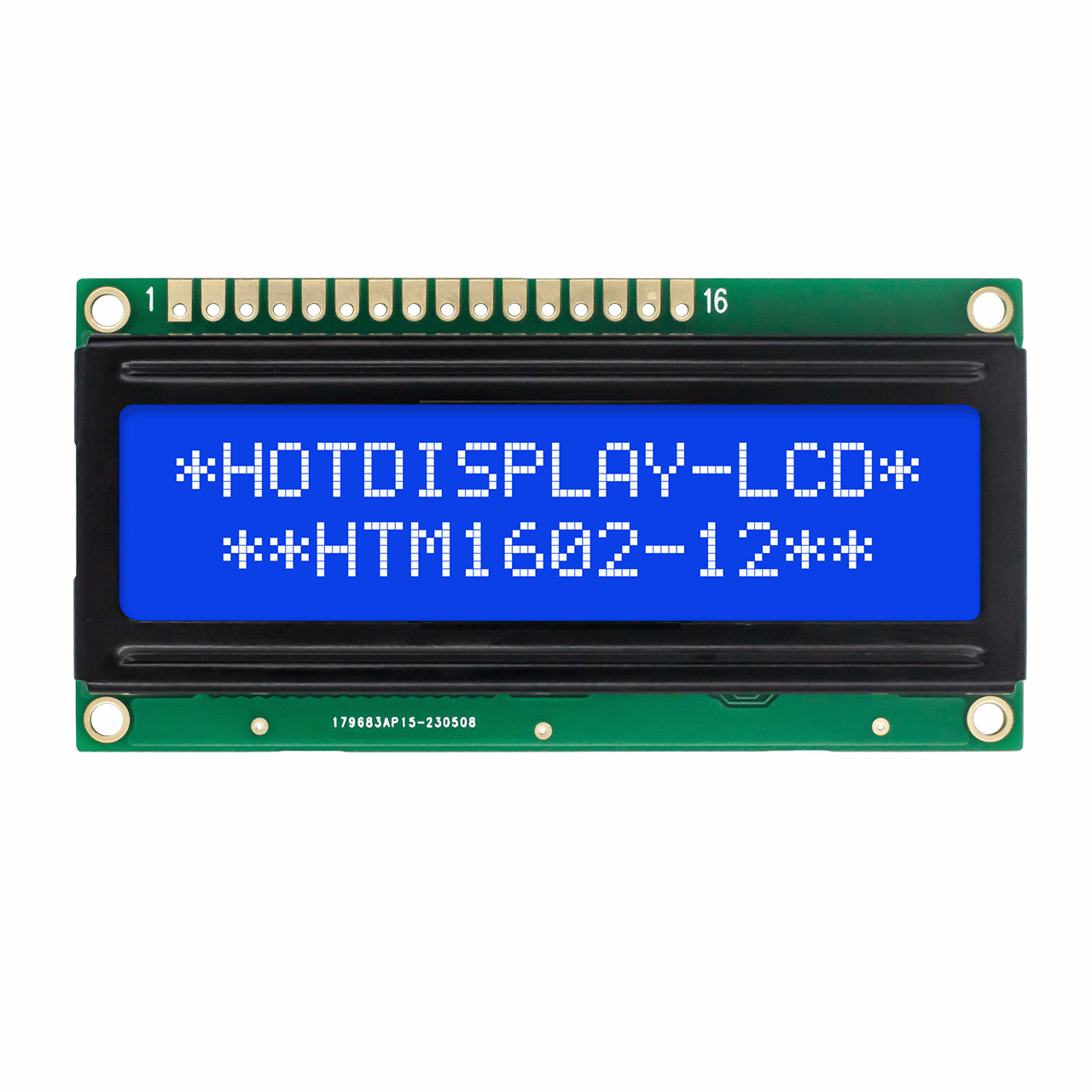 字符 LCD 显示屏 |超薄型 Arduino 2X16  STN- 蓝色显示屏，白色背光