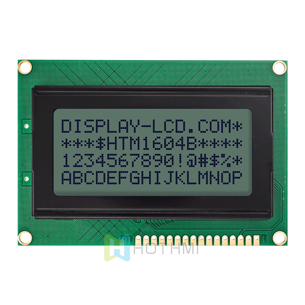 16x4 Charactrt LCD Module | STN(+）With Yellow-Green Backlight