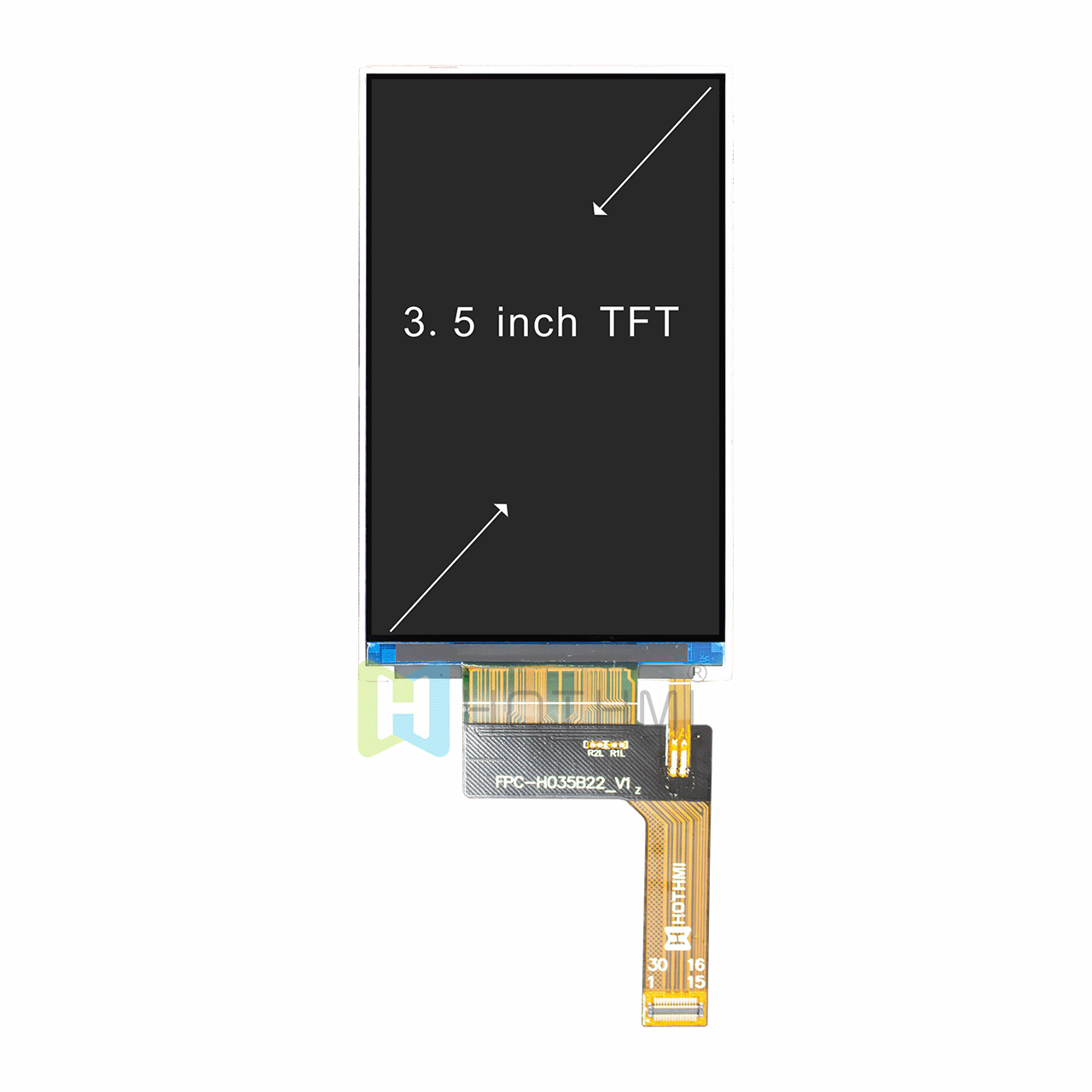 3.5英寸IPS TFT LCD模块 | 480x800 ST7701S | MIPI接口
