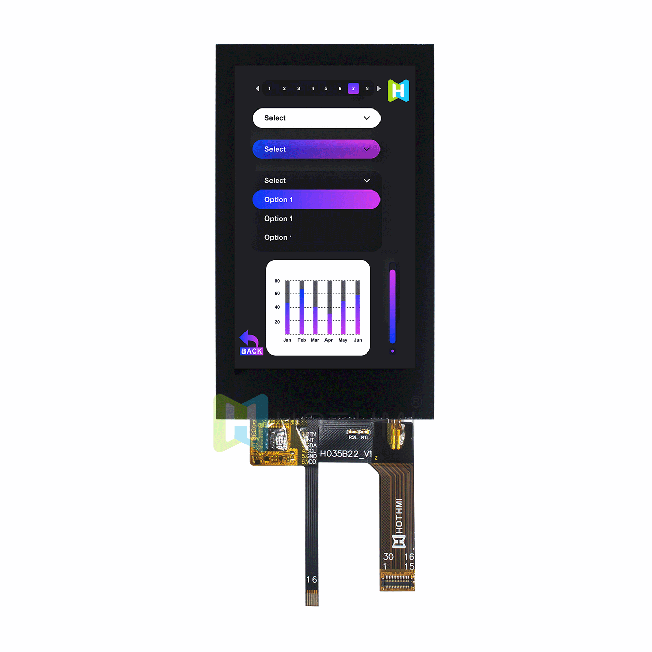 3.5-inch Capacitive Touch TFT LCD Display Module With MIPI DSI Interface