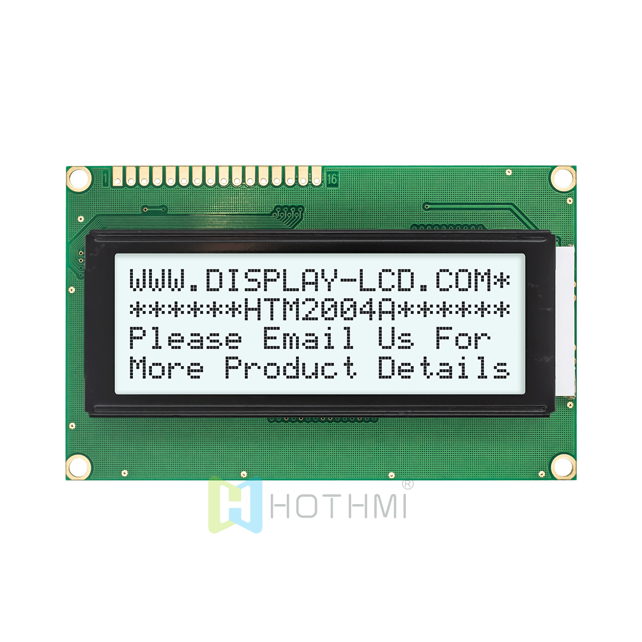 字符液晶显示屏| FSTN + |20x4 | 单色 带白色侧背光 | Arduino显示屏 | 半透反射式 | Arduino  | 白底灰字 | 3.3v/5.0v 