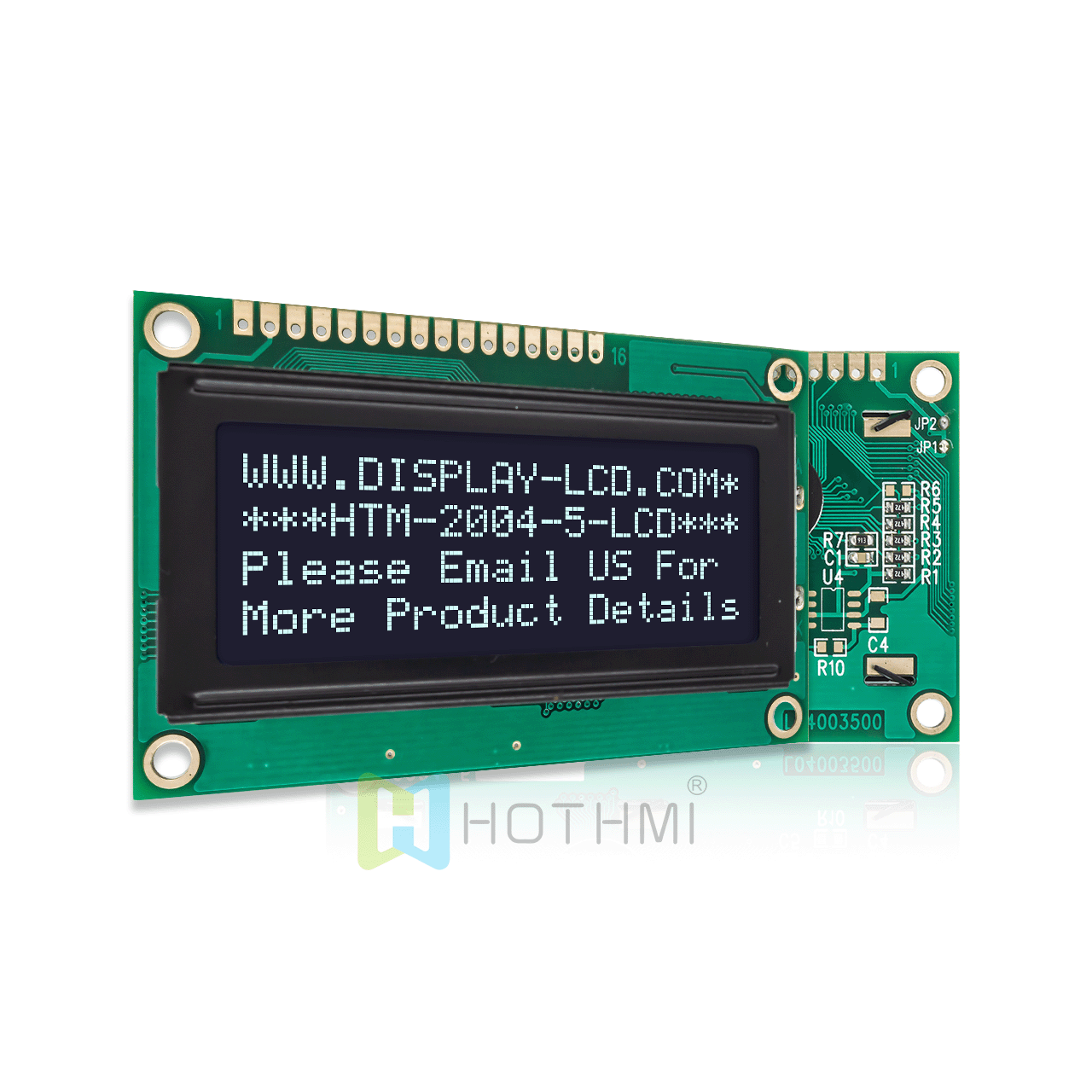 4x20字符液晶显示屏 | DFSTN-黑色背景，白色背光