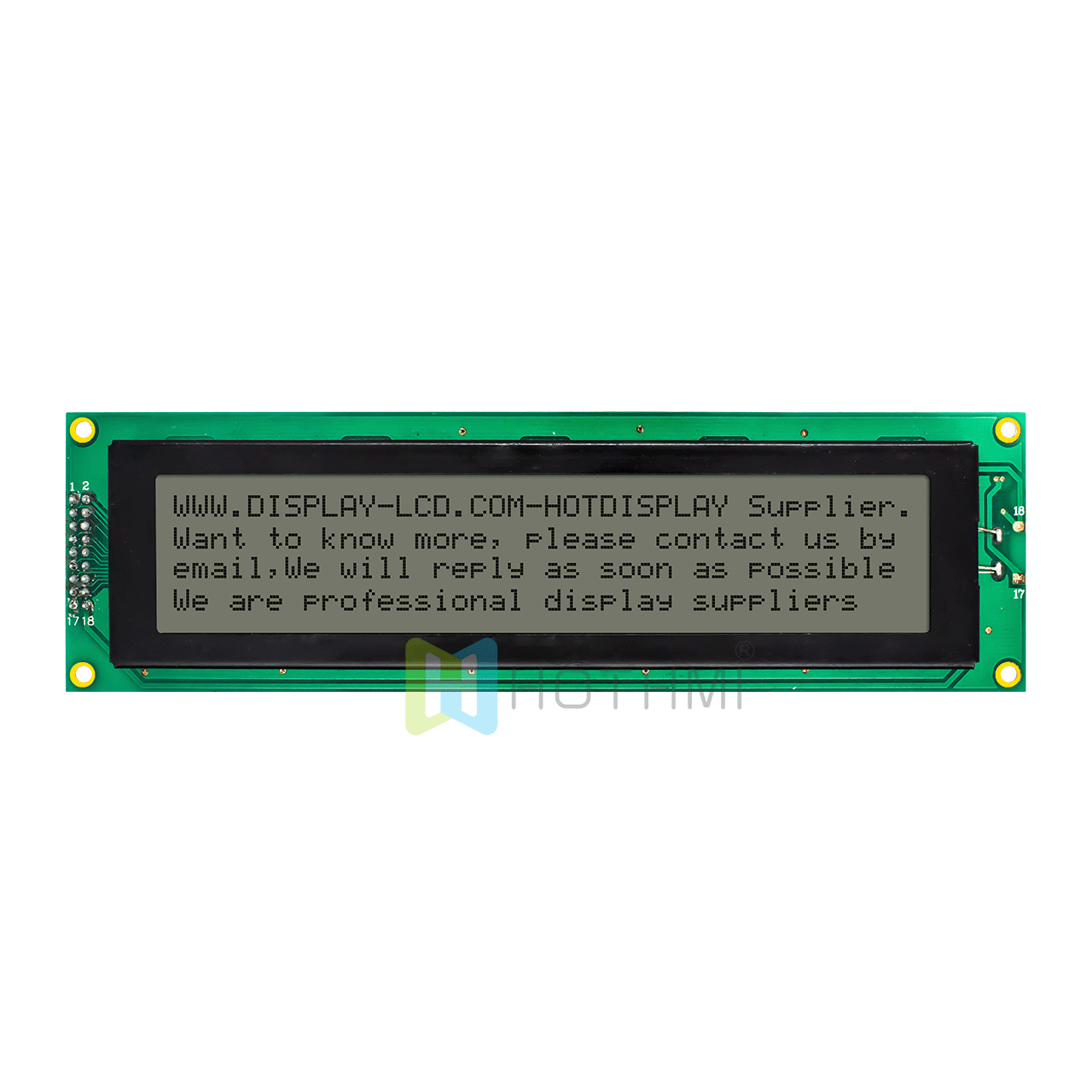 40x4 Character LCD Modules | FSTN+gray With White Backlight 