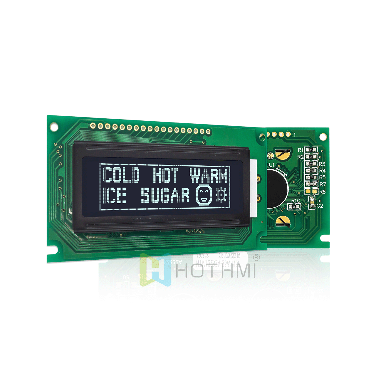 2.5"122X32 单色图形 LCD 液晶显示屏 | 带白色侧背光的 DFSTN（-） | Arduino | 半透反射式显示屏  | 黑色底白色图形  | ST7920控制器