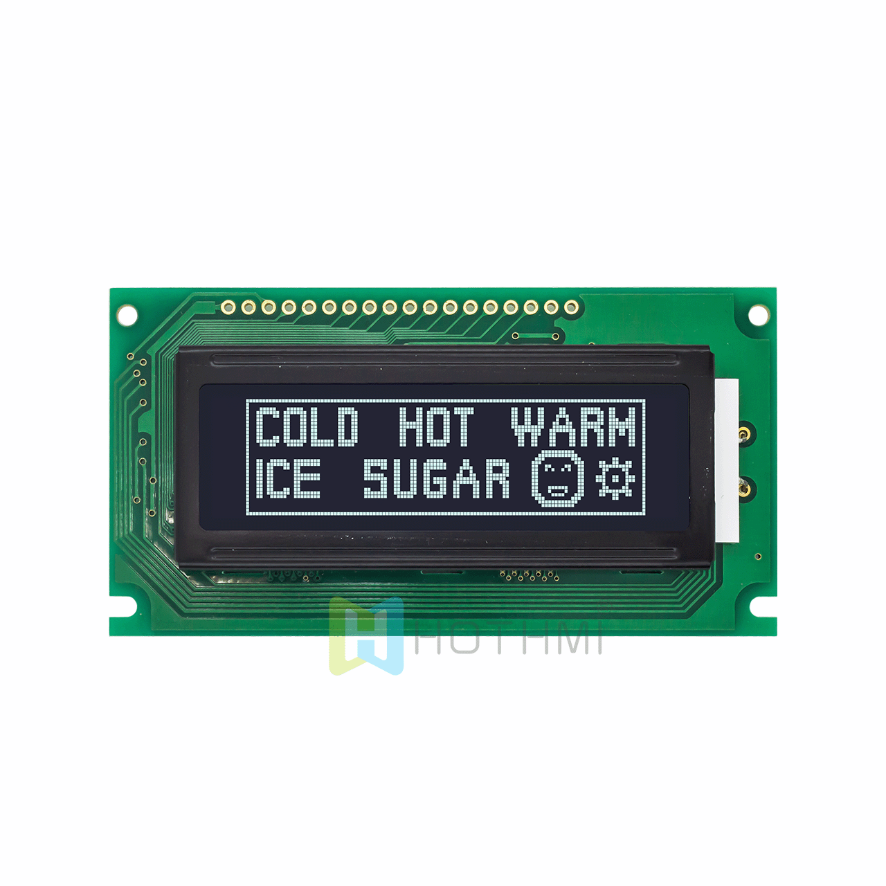 2.5"122X32 单色图形 LCD 液晶显示屏 | 带白色侧背光的 DFSTN（-） | Arduino | 半透反射式显示屏  | 黑色底白色图形  | ST7920控制器