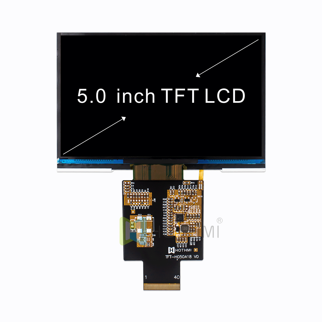 5 英寸透射式 TFT LCD | 阳光下可读，带 RGB 接口