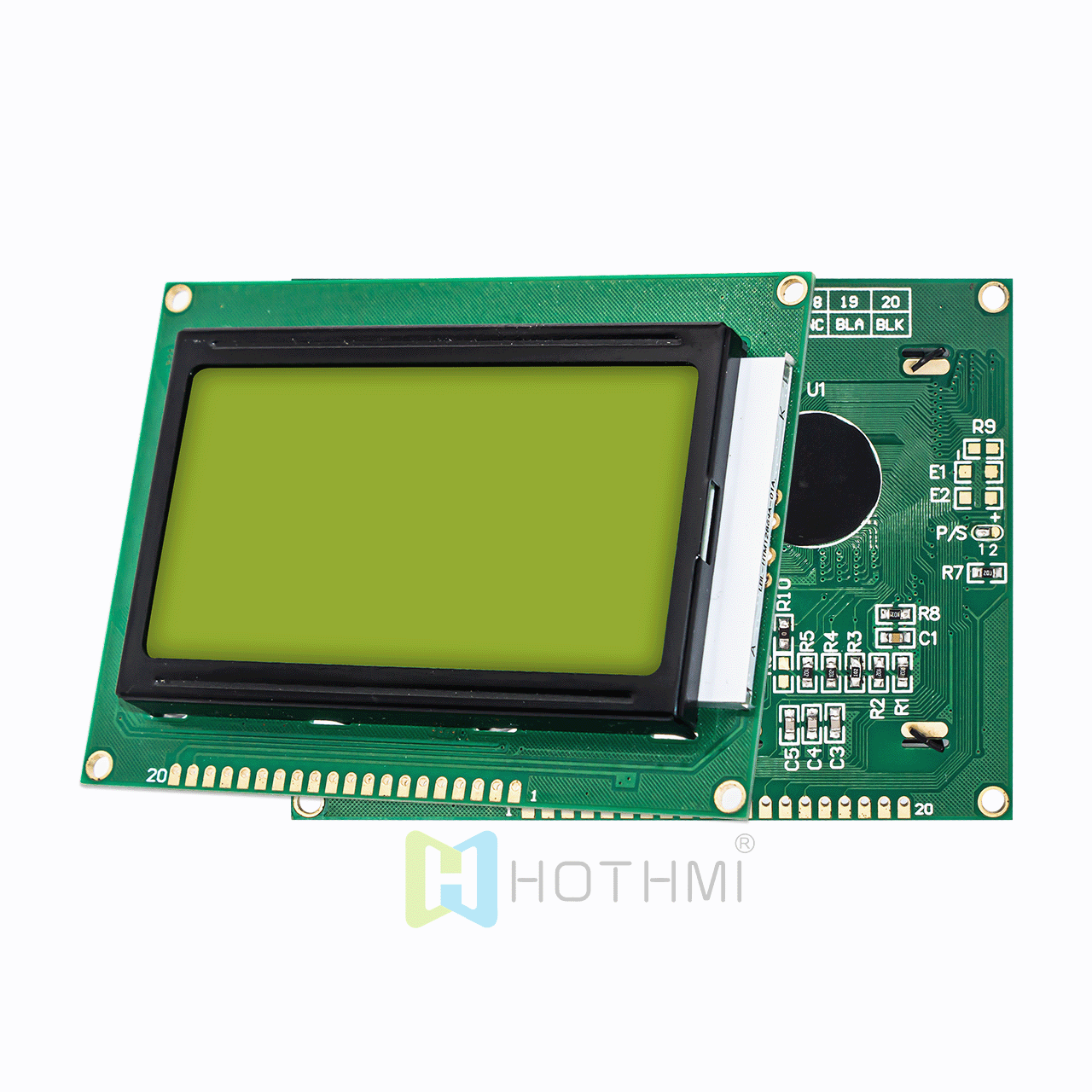 3.2" 图形128x64 LCD | ST7920 | 图形液晶显示屏模块 | 5.0v | Arduino