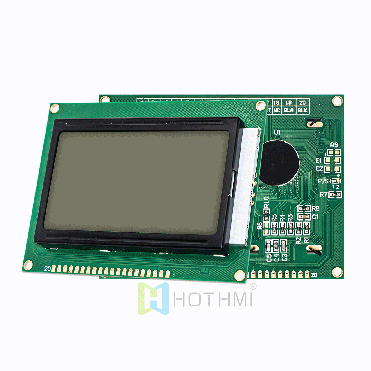 3.2 英寸 128x64 图形 LCD 显示模块，适用于 Arduino