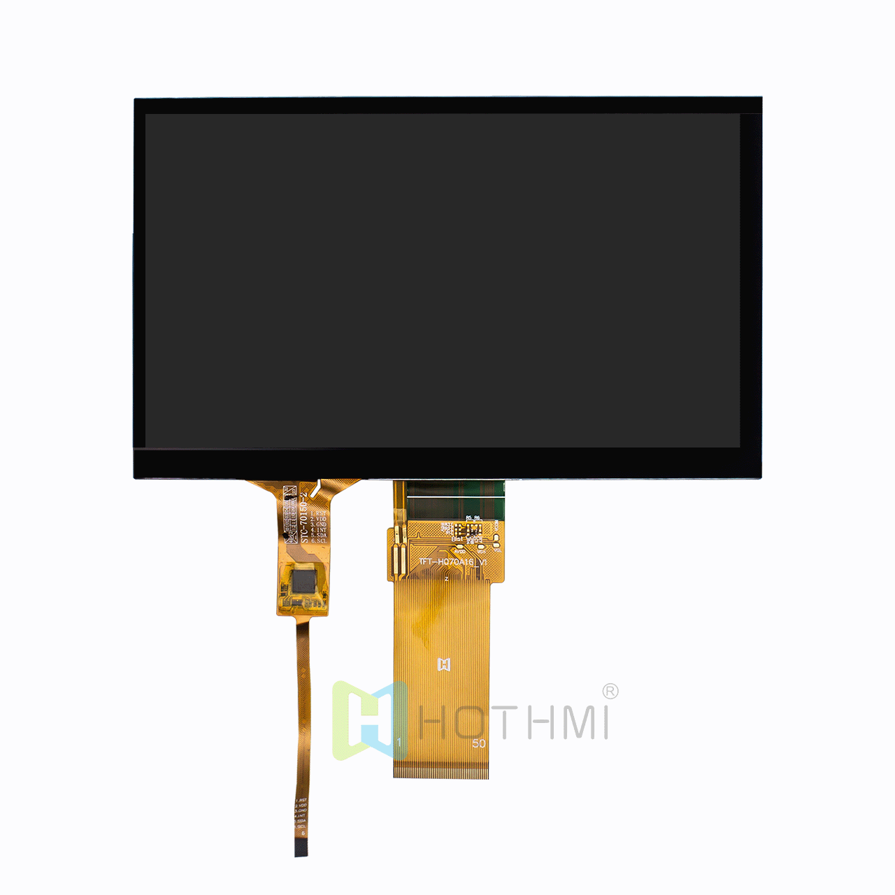 7 inch Sunlight Readable TN TFT LCD Display with Capacitive Touch Screen, RGB Interface