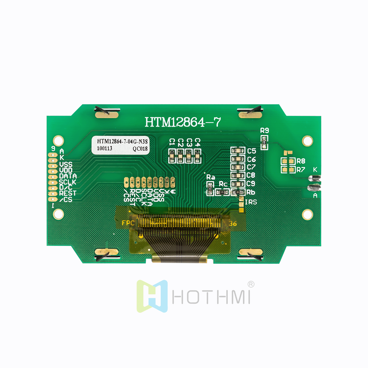 3.0英寸128x64图形液晶显示模组-FSTN(+)白底黑字LCD-ST7565R控制器