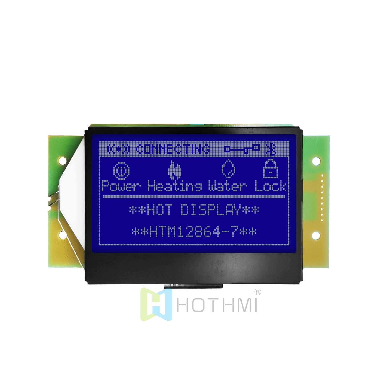 3"蓝色背景白色字体128x64 图形 LCD 显示模块 | ST7565R | SPI 适用于 Arduino