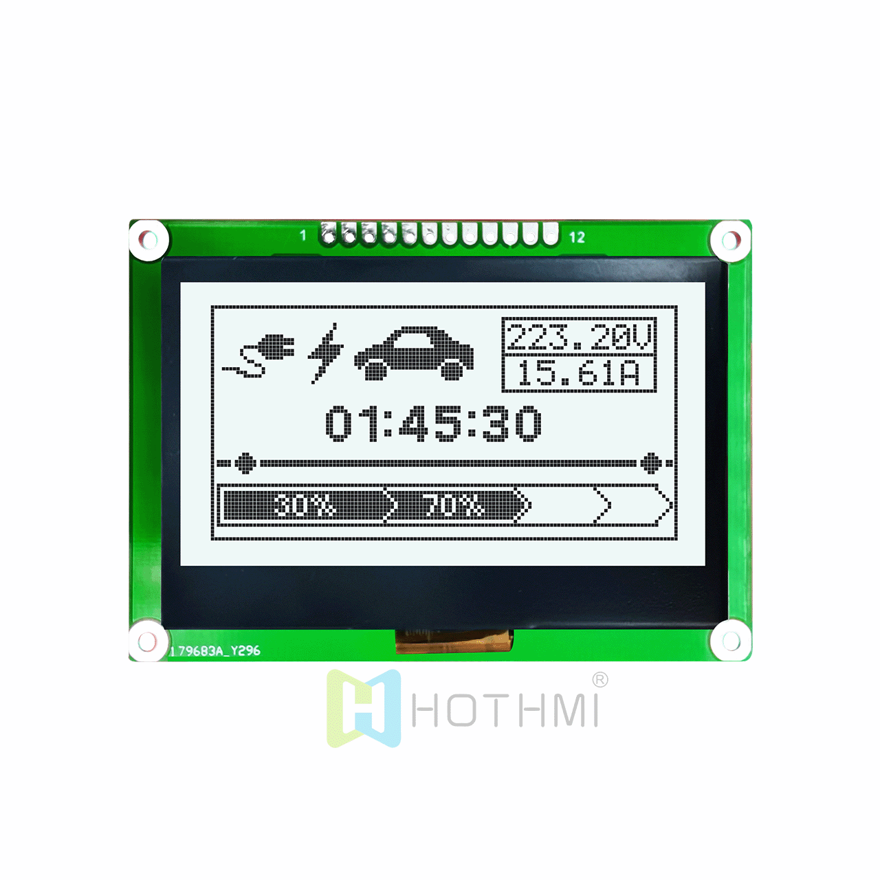2.7-inch LCD128 x 64 graphic LCD screen/LCM128x64 graphic dot matrix module/white background gray characters/Arduino/ST7567 controller