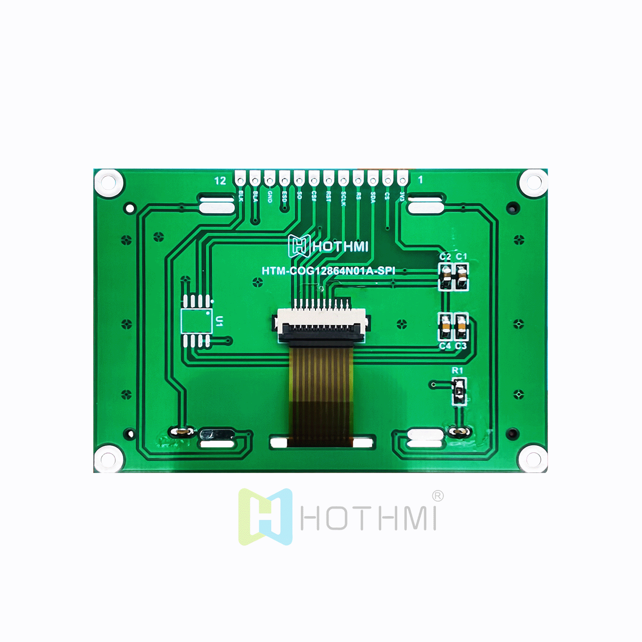2.7英寸LCD128 x 64  图形液晶屏/LCM128x64图形点阵模块/白底灰字/Arduino/ST7567控制器