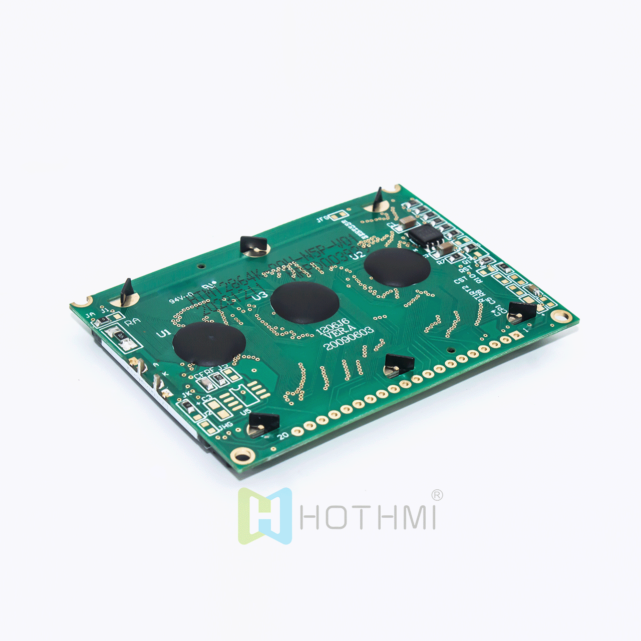 2.7英寸 128 x 64 图形液晶显示器 | 12864 图形 LCD  |  STN +黄绿背光 | 半透偏光片