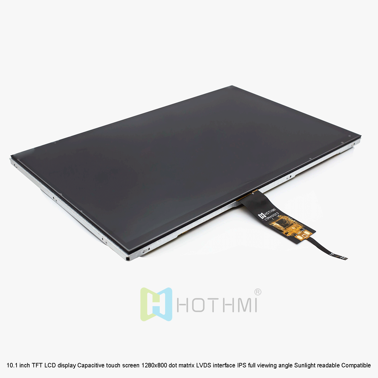 10.1 英寸 TFT LCD 显示屏，带 PCAP |1280x800 分辨率 LVDS 接口阳光下可读