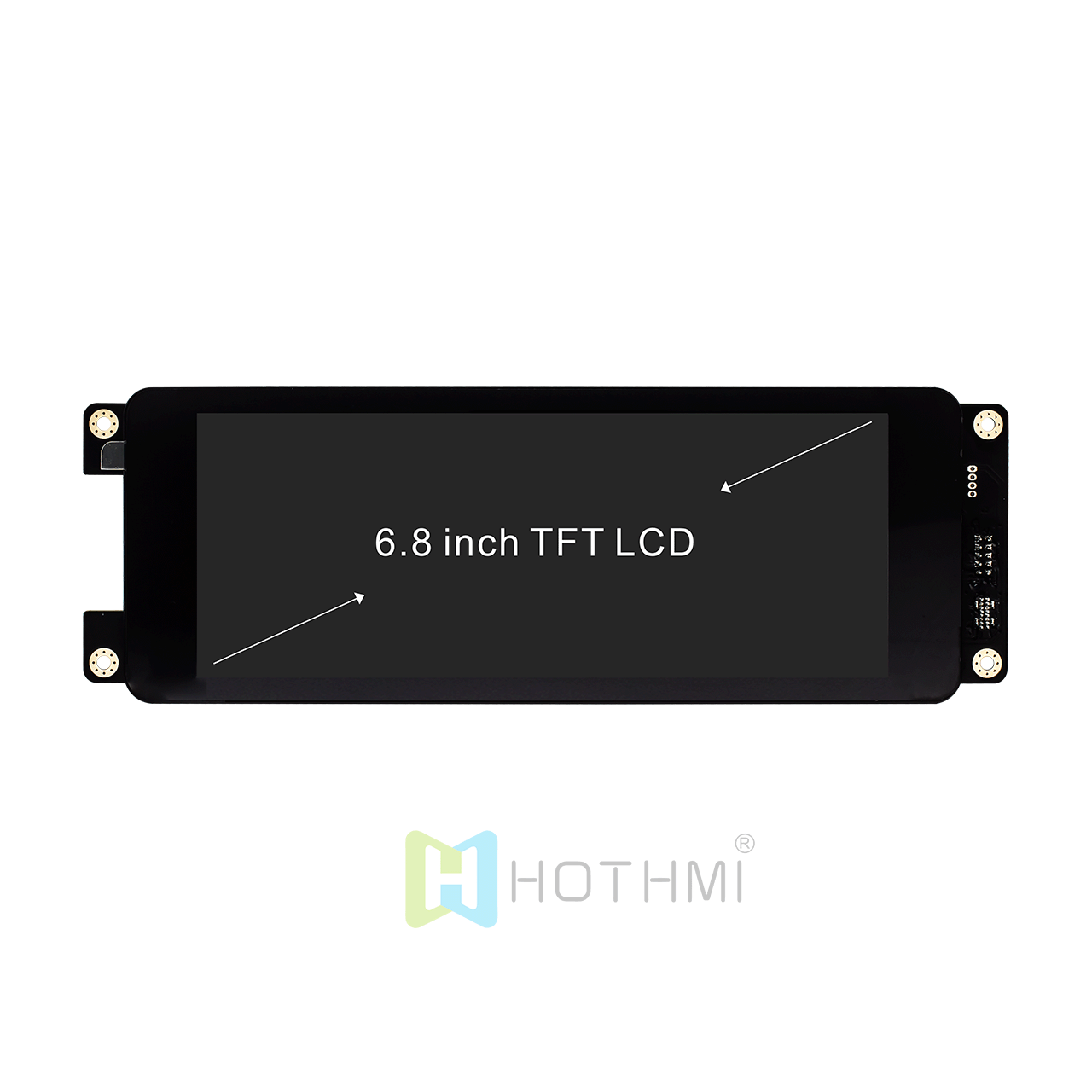 6.86 英寸 TFT LCD 显示模块，带串行 UART 接口