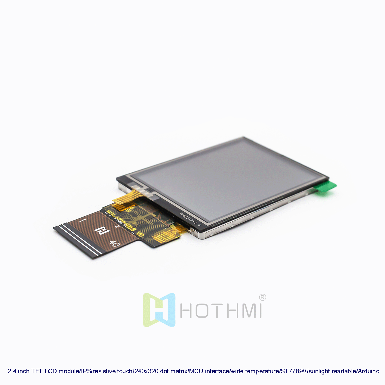 2.4英寸TFT LCD模块，带电阻式触摸屏，适用于Arduino