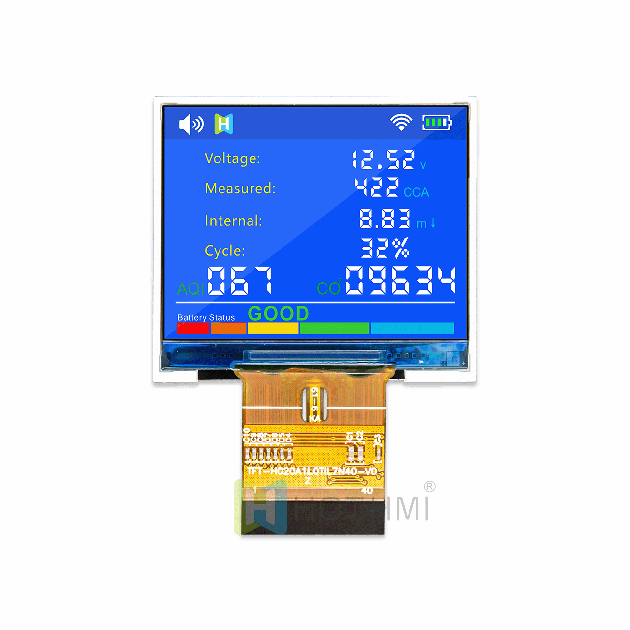 2.0 inch TFT LCD display module with 240x320 RGB Interface for sunlight readable