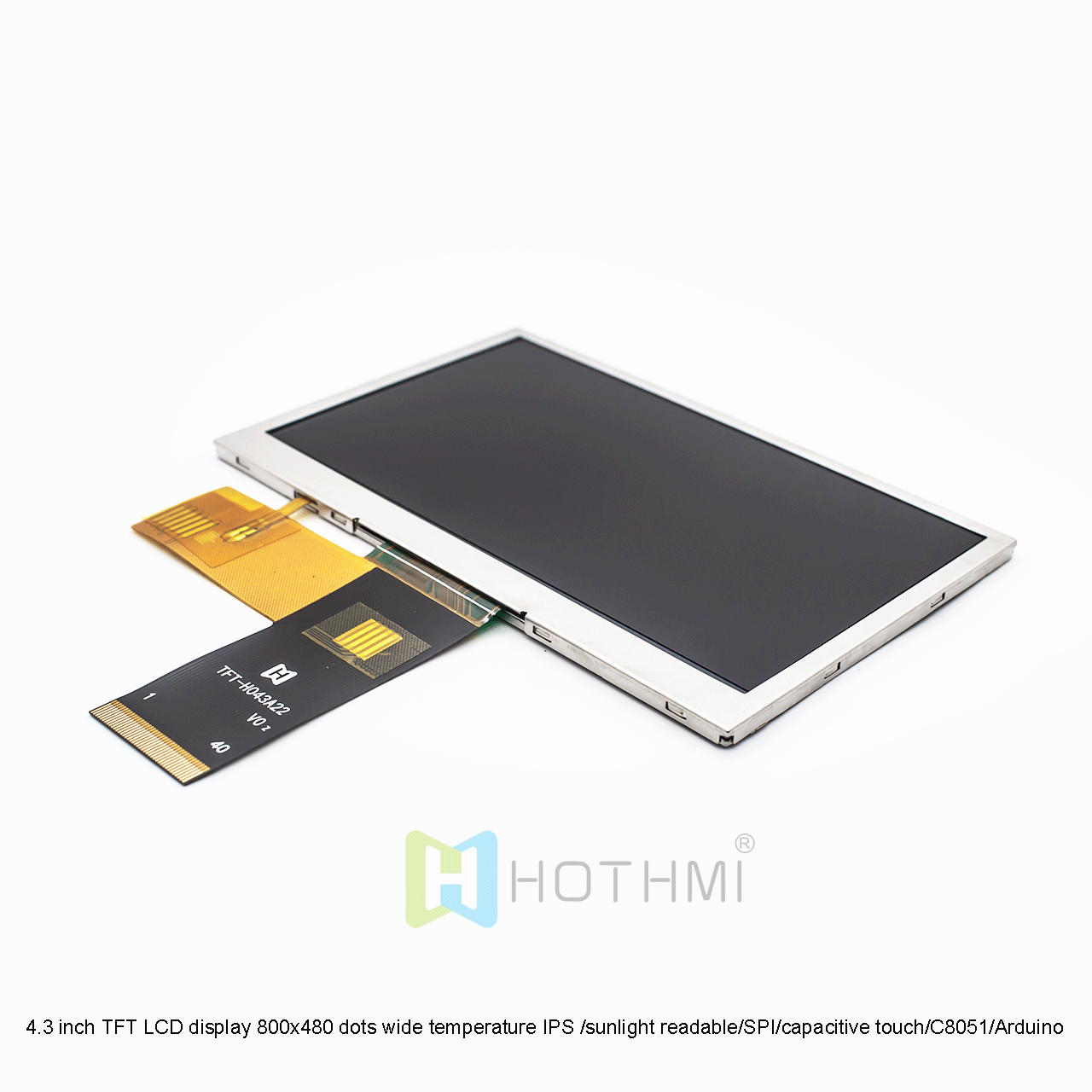 4.3英寸电容式触摸TFT液晶显示屏，带MCU接口
