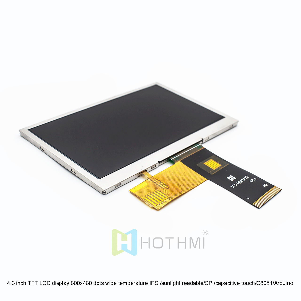 4.3英寸电容式触摸TFT液晶显示屏，带MCU接口
