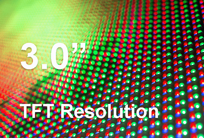 3.0英寸的TFT有什么分辨率
