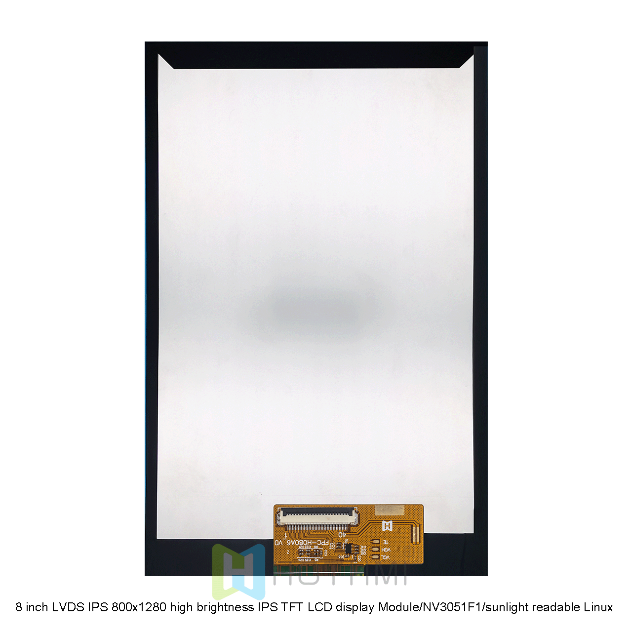 8.0英寸TFT LCD显示模块，带NV3051F1控制器