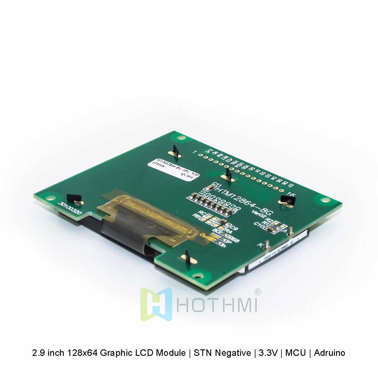 2.9 英寸 128x64 图形LCD液 晶显示模块 |  STN+ | 3.3V | MCU | Arduino