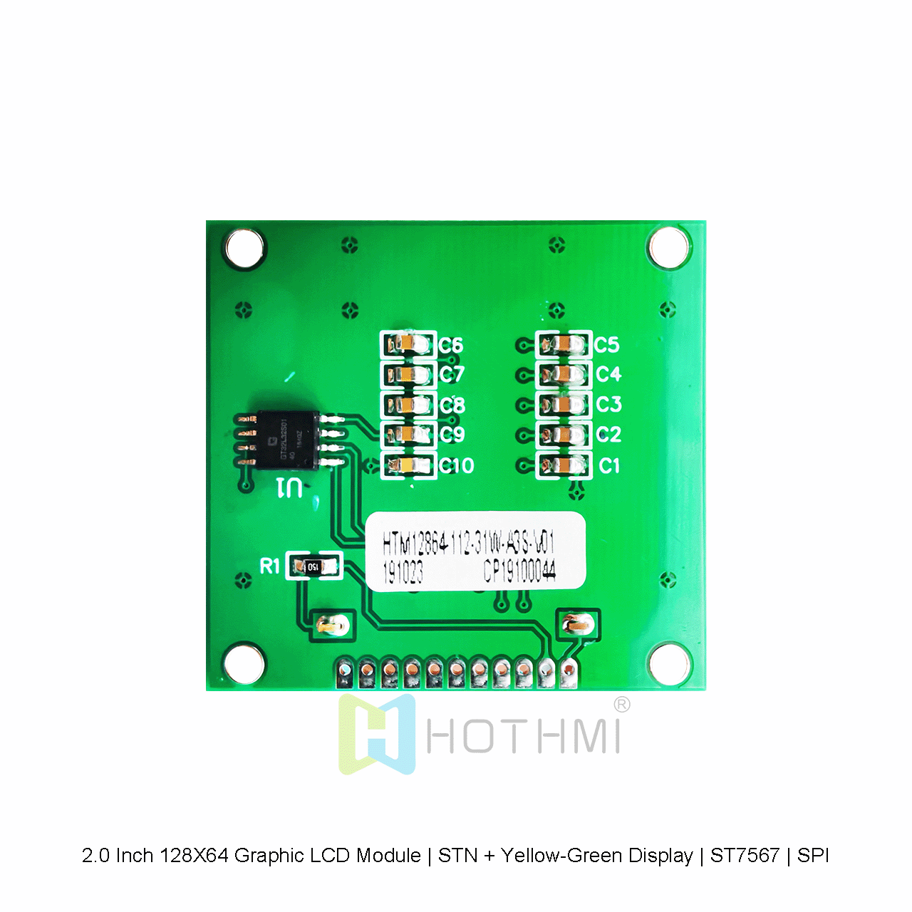 128X64图形液晶模块 | STN+黄绿显示屏 ST7567