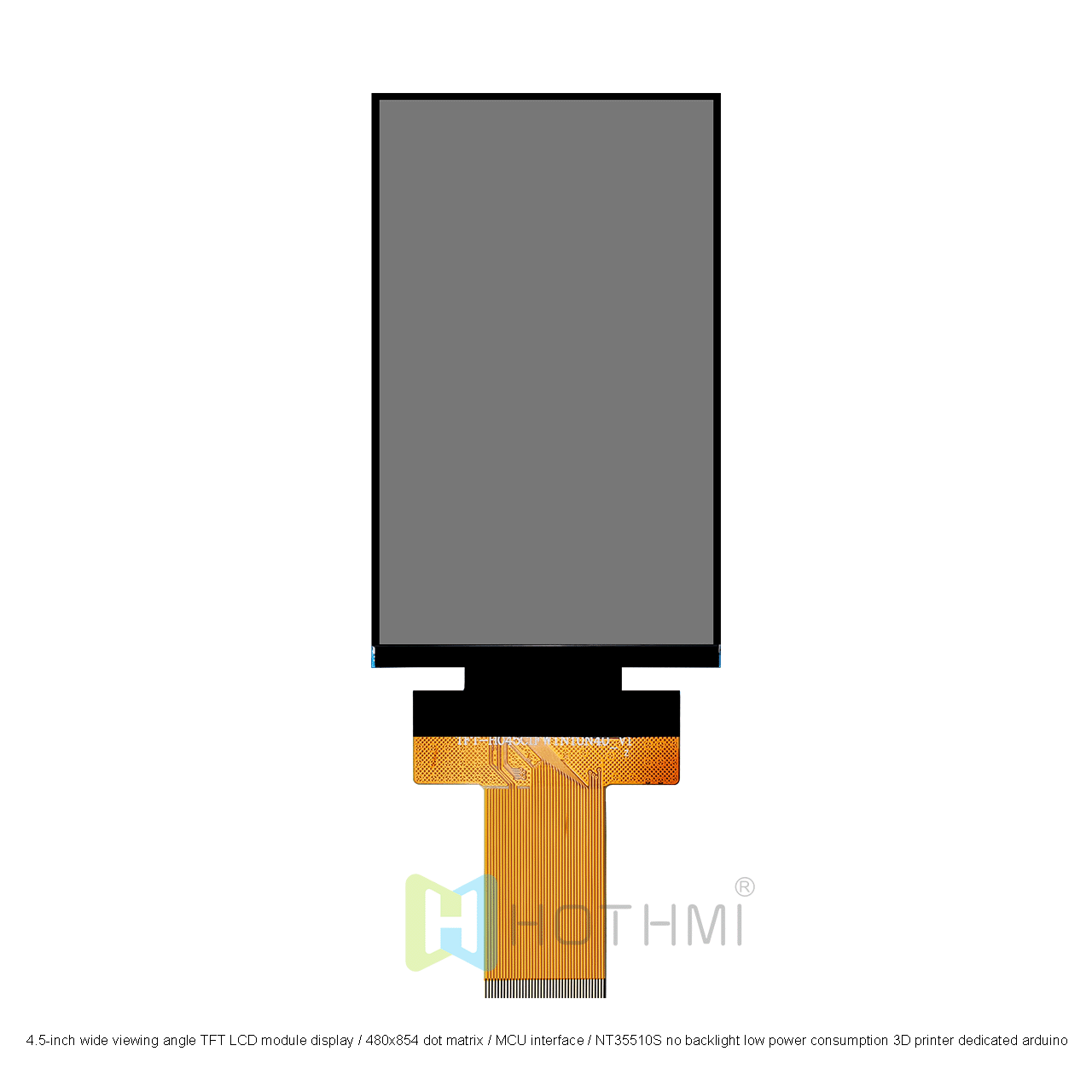 4.5 英寸 TFT LCD 显示屏 | 480x854，带 MCU 接口 NT35510S 控制器