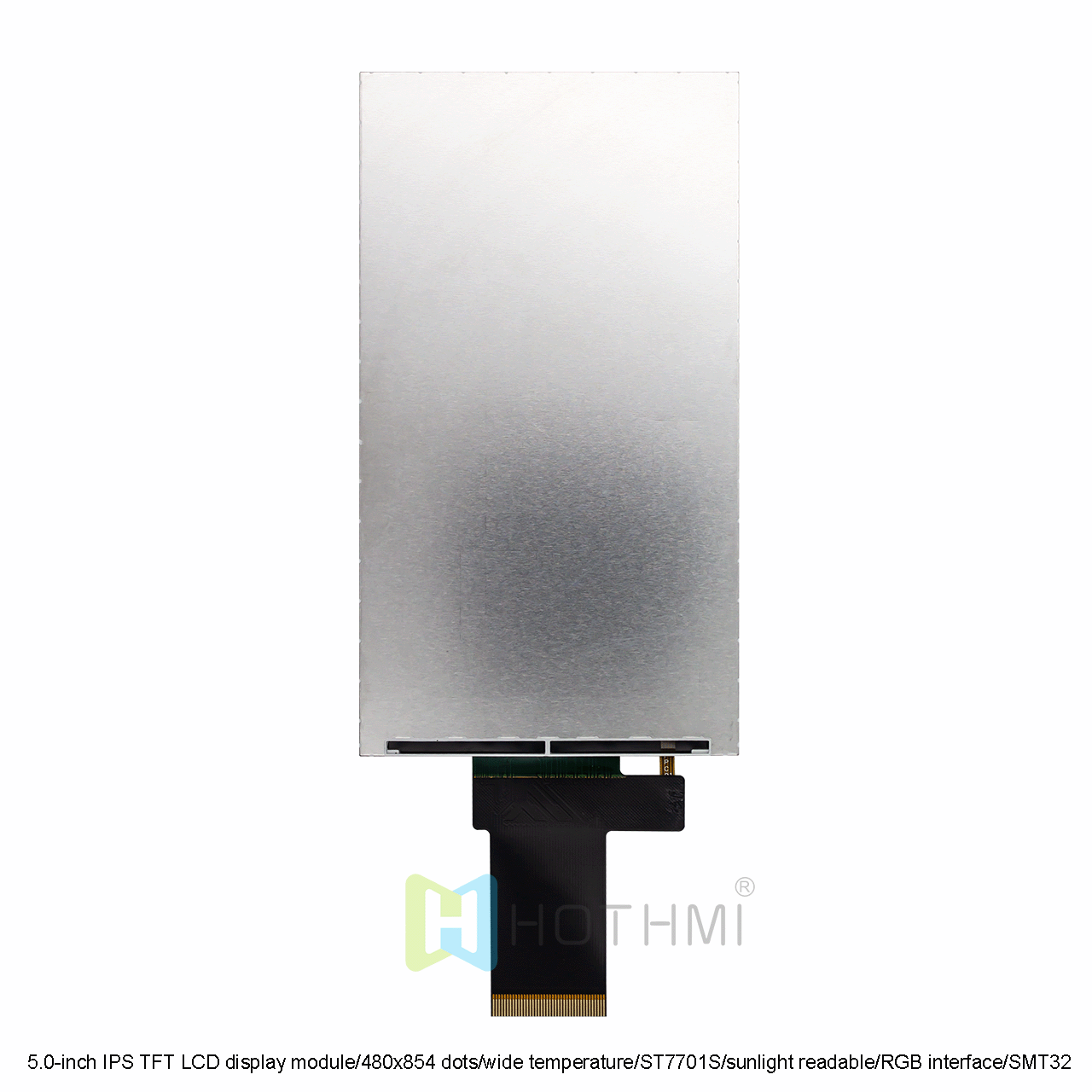 5.0英寸 480x854 TFT LCD显示模块，带ST7701S控制器