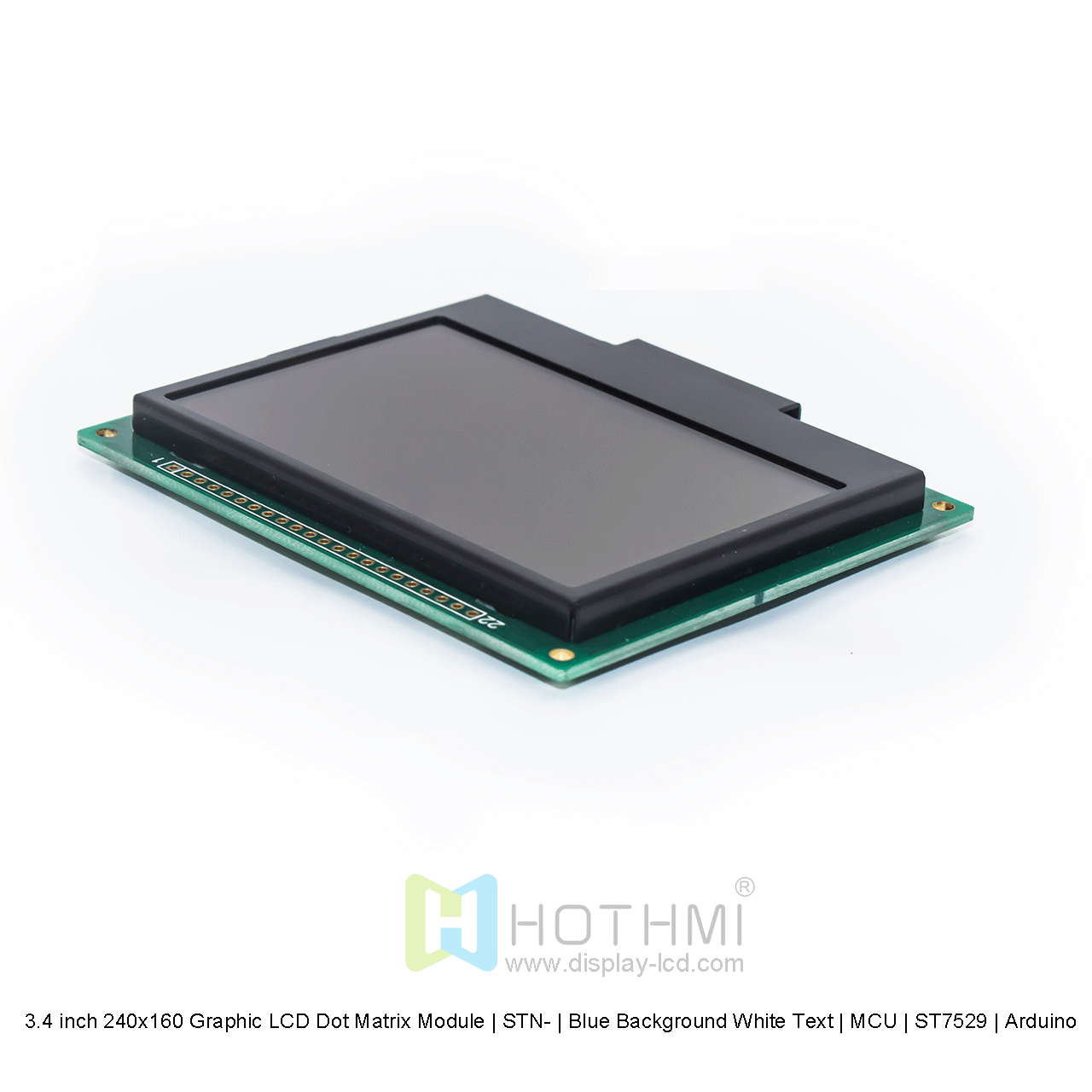 3.4寸240x160图形LCD点阵模组 | STN- | 蓝底白字 | MCU | ST7529 | Arduino