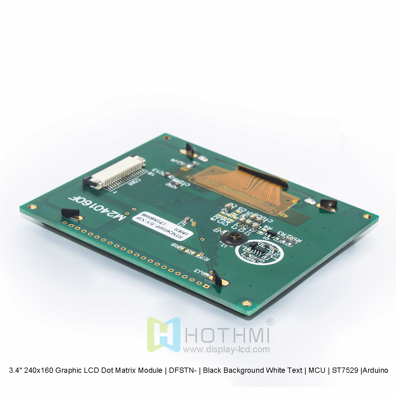 3.4寸240x160图形LCD点阵模组 | DFSTN- | 黑底白字 | MCU | ST7529 |Arduino