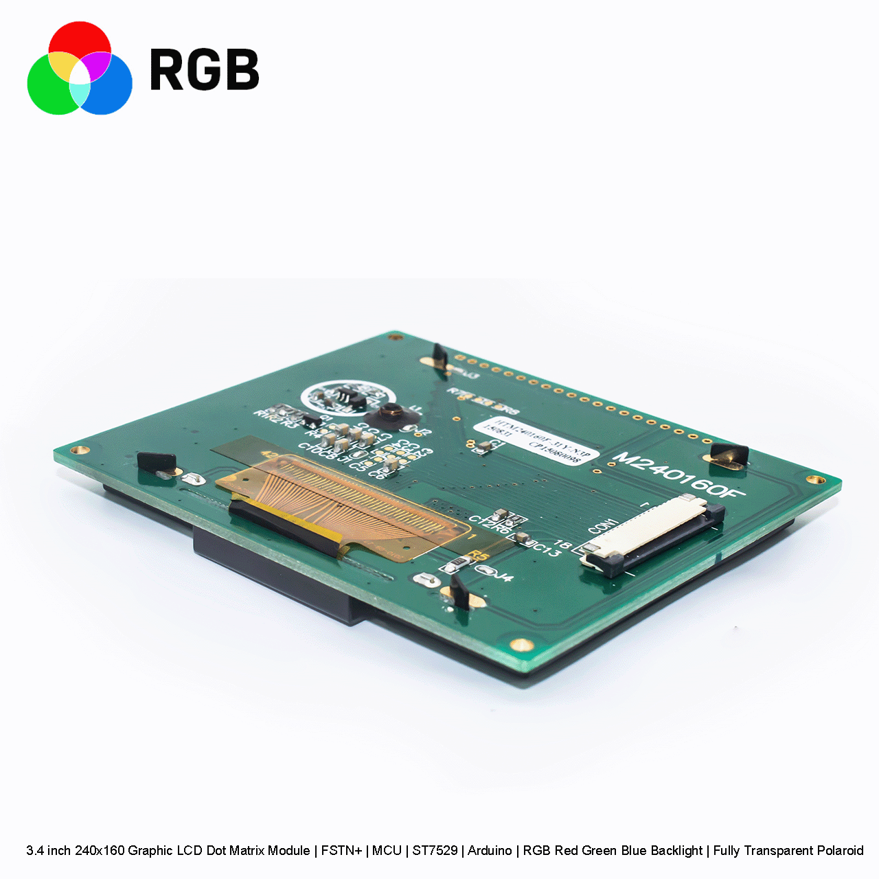 240x160图形液晶模块 | FSTN+带彩色背光 ST7529