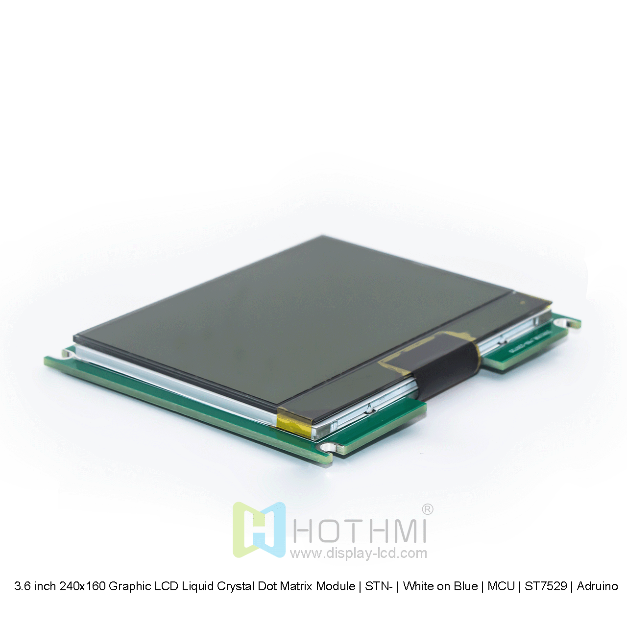 3.6寸240x160图形LCD液晶点阵模块 | STN- | 蓝底白字 | MCU | ST7529 | Arduino