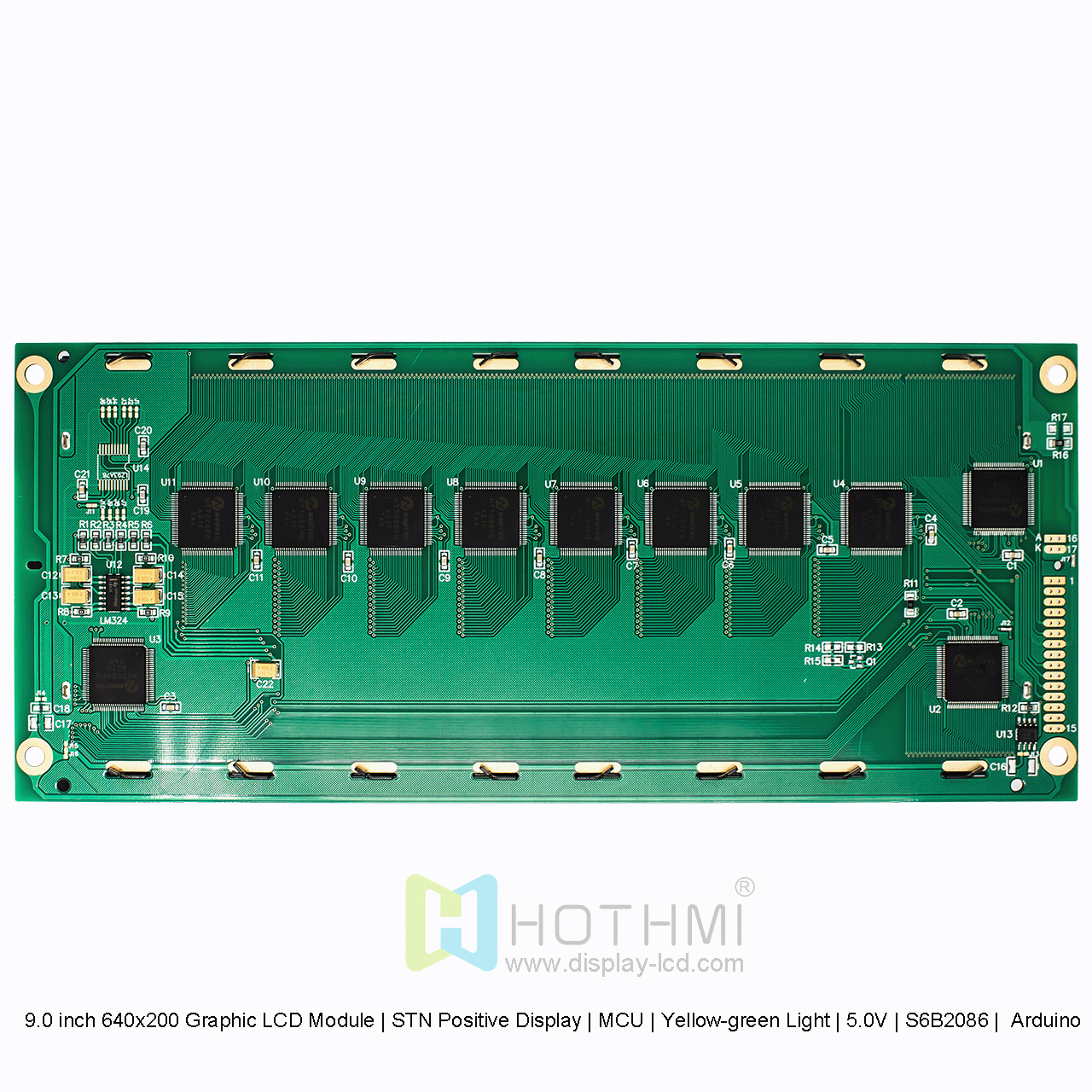 640x200图形液晶模块 | STN+黄绿背光 S6B2086